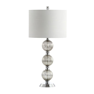 Rita 30.5" Silvered Orbs Glass/Metal LED Table Lamp - JONATHAN Y